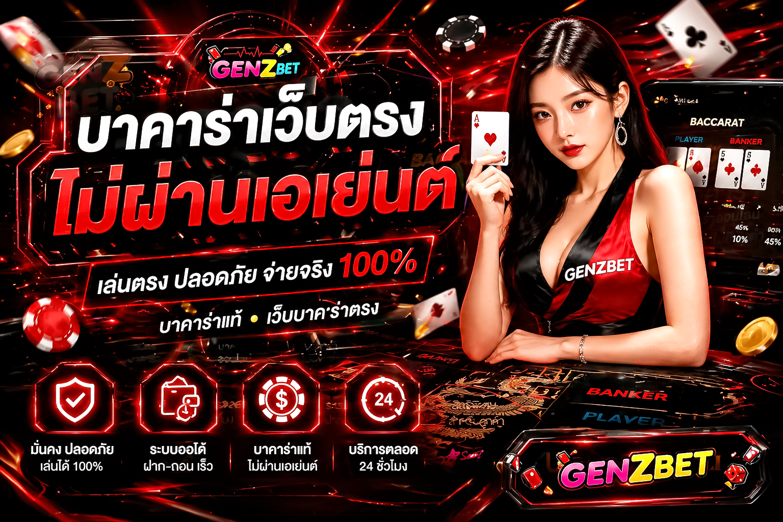 GanzBet บาคาร่าเว็บตรงไม่ผ่านเอเย่นต์