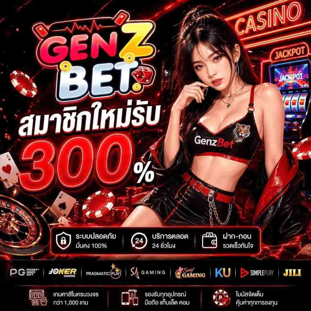 GenzBet-สมาชิกใหม่รับ 300%
